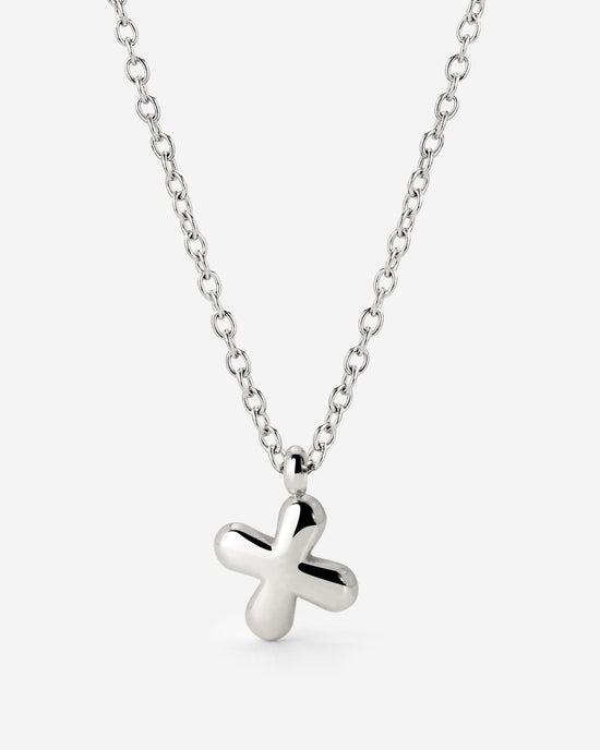 Bubble Letter Collana Argento