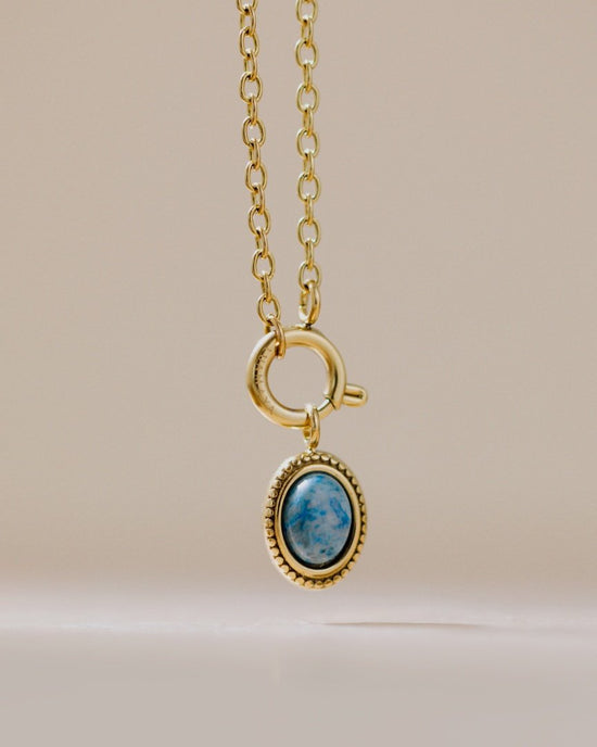 Ocean Agate Classic Chain Collana Set Oro