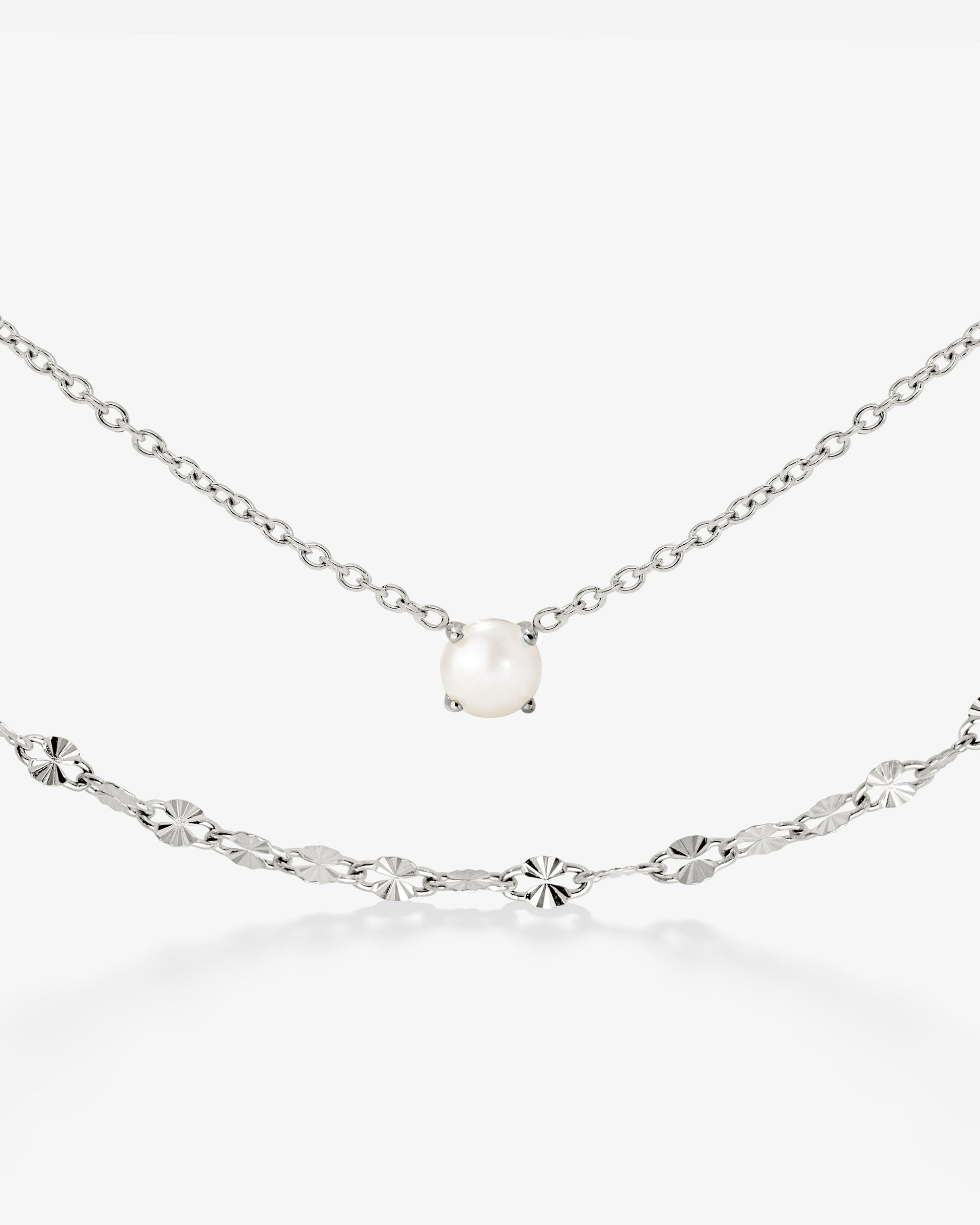 Delicate Pearl Bundle Argento