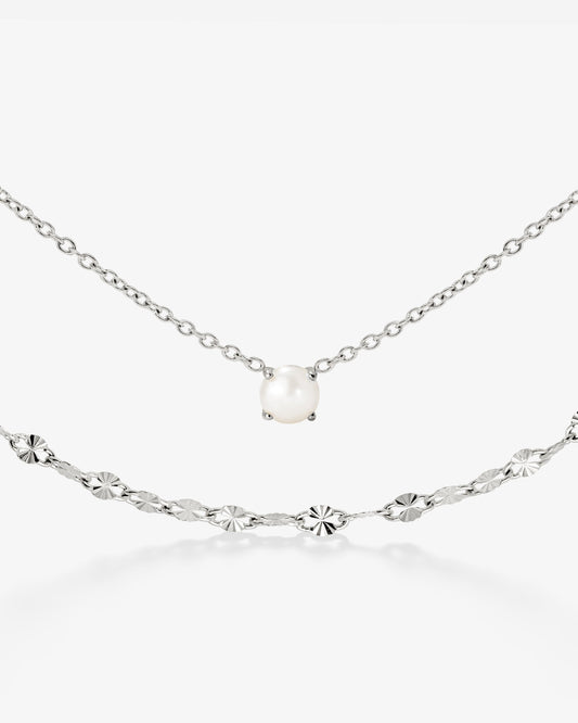 Delicate Pearl Bundle Argento