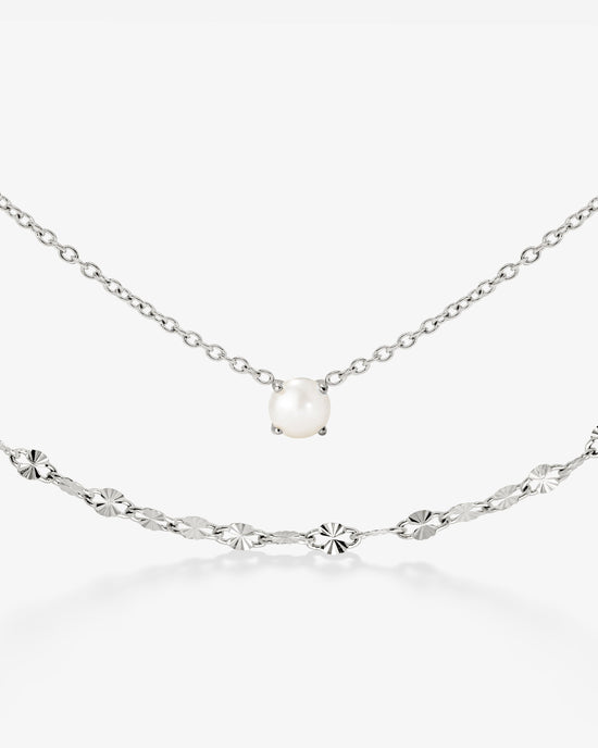 Delicate Pearl Bundle Argento