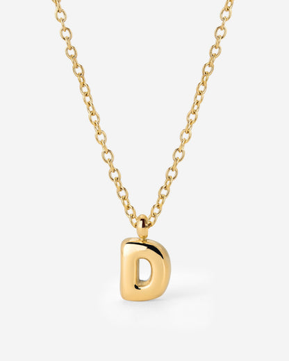 Bubble Letter Collana Oro