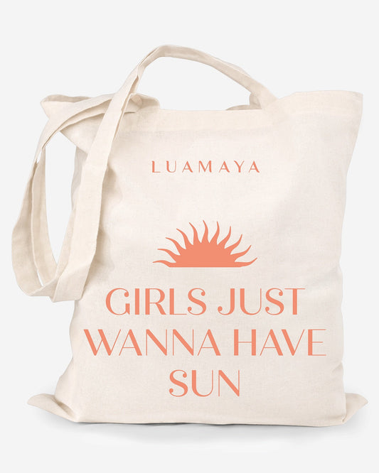 Borsa di iuta Girls just wanna have sun