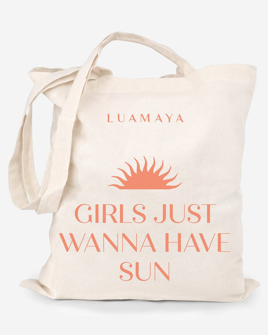 Borsa di iuta Girls just wanna have sun