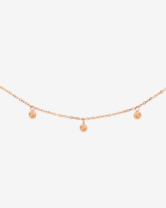 Swirl'n Choker Oro Rosa
