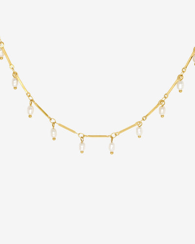Annes Authentic Pearl Choker Oro