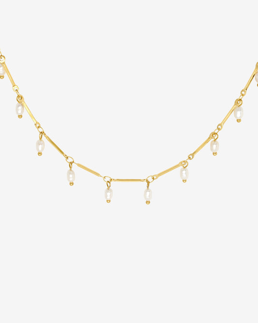 Annes Authentic Pearl Choker Oro