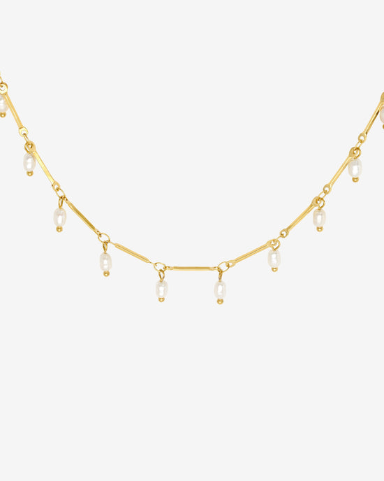 Annes Authentic Pearl Choker Oro