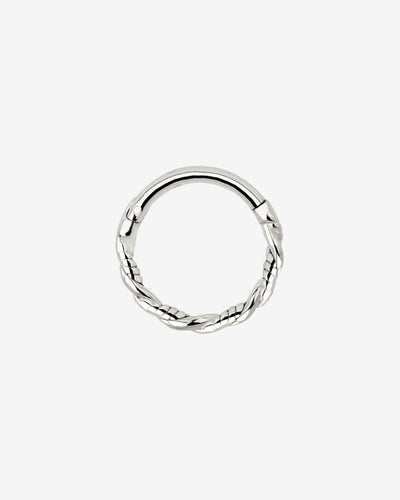 Curly Twist Piercing Argento
