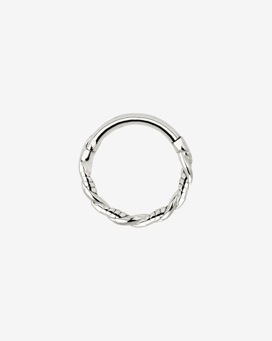 Curly Twist Piercing Argento