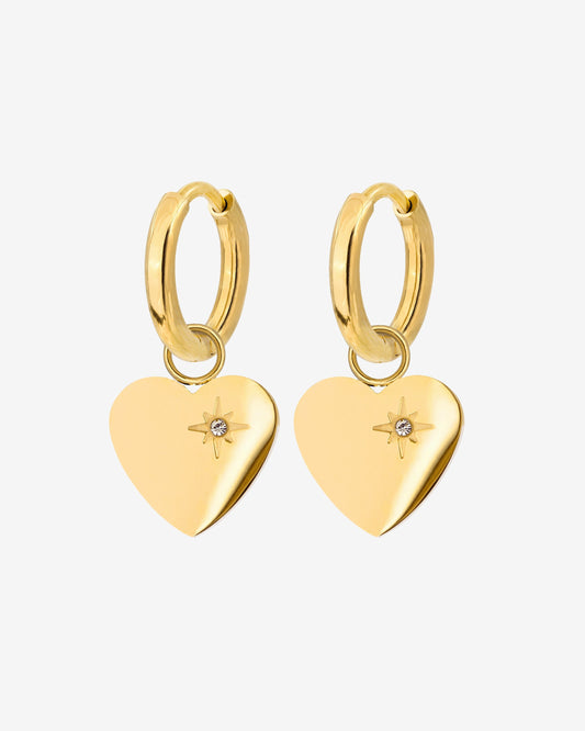 Sparkle Heart Hoop Set Baby Oro