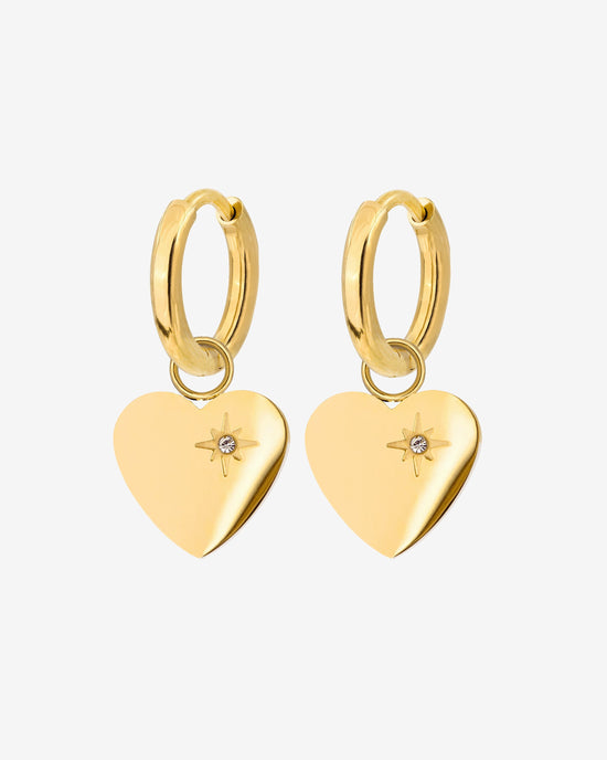 Sparkle Heart Hoop Set Baby Oro