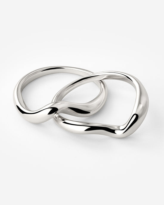 Twinsies Anello Argento