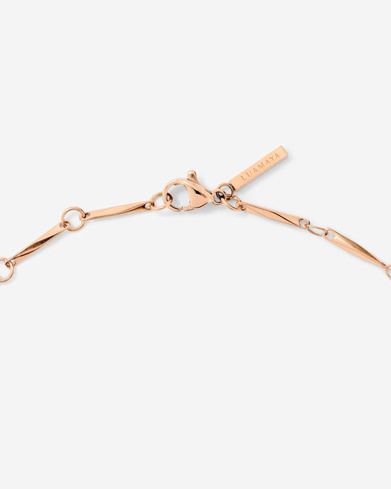 Curved Links Collana Oro Rosa