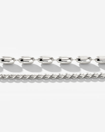 Droplet Double Collana Argento
