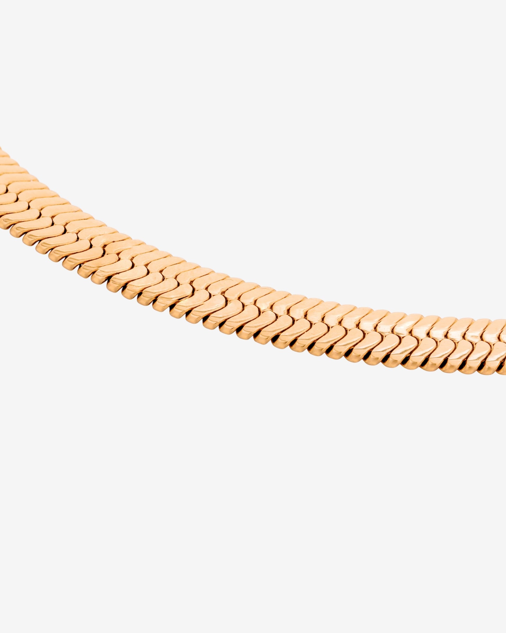 Bold Herringbone Collana Oro Rosa