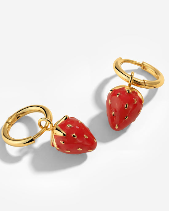 Strawberry Hoop Set Small Oro