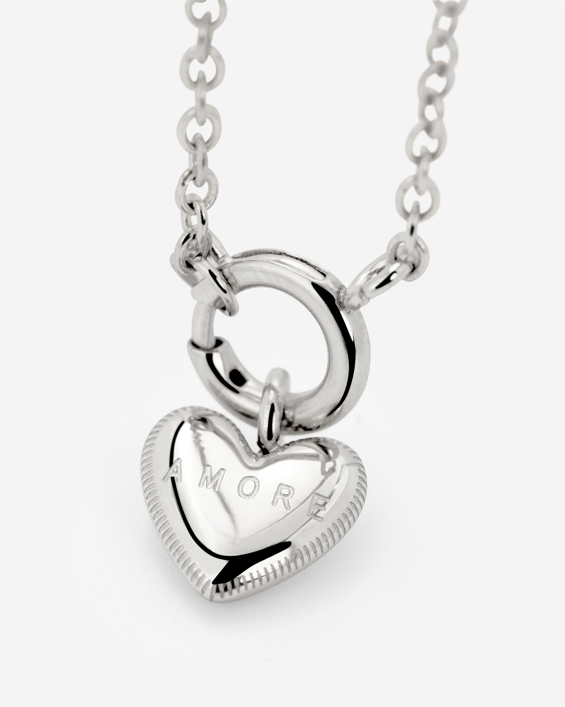Amore Mio Classic Chain Collana Set Argento
