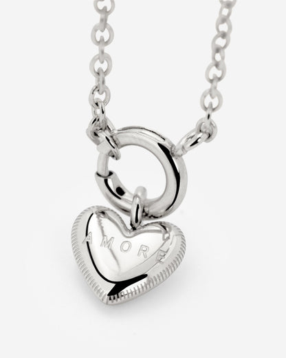 Amore Mio Classic Chain Collana Set Argento