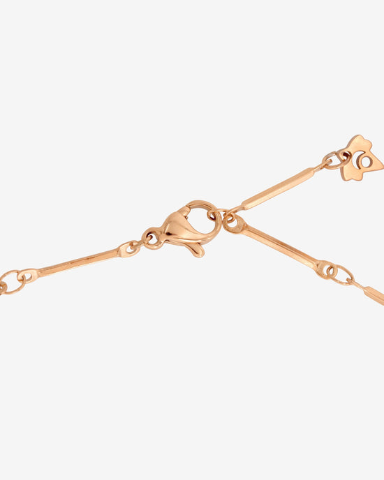 Annes Authentic Pearl Choker Oro Rosa