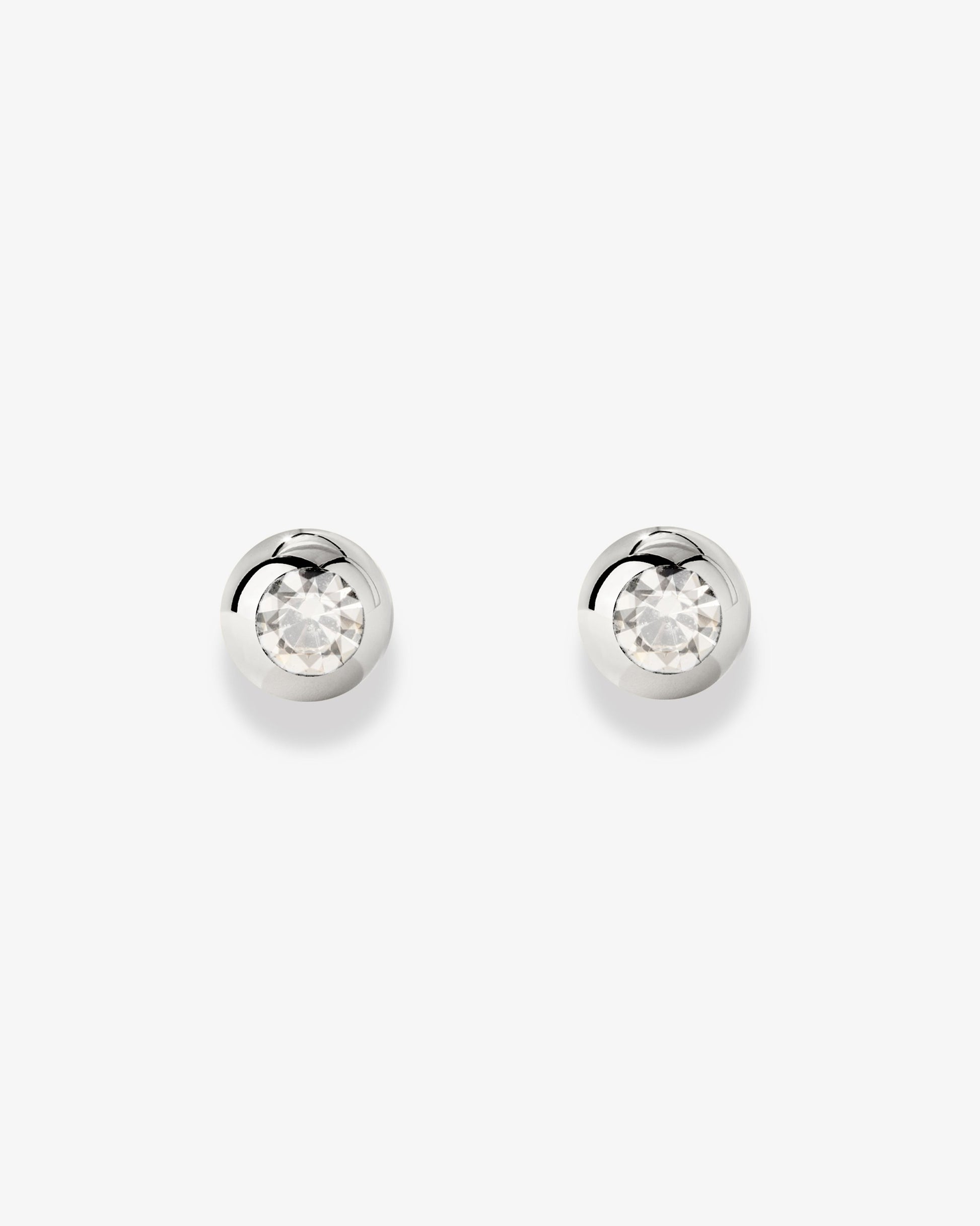 Bezel Bling Orecchini Argento