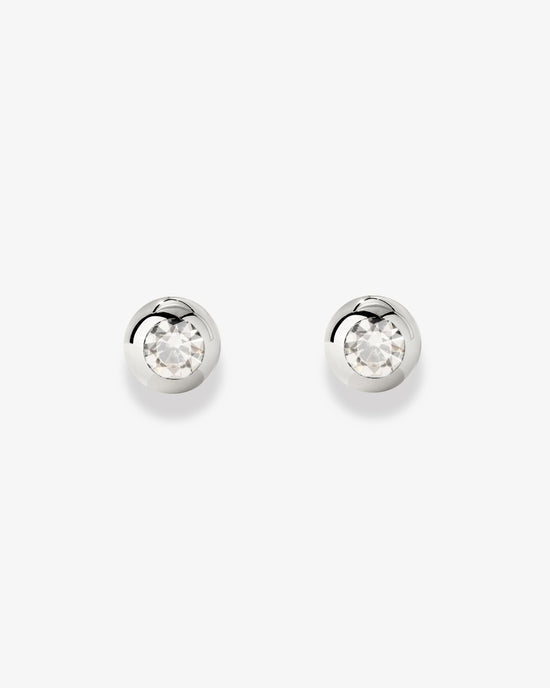 Bezel Bling Orecchini Argento