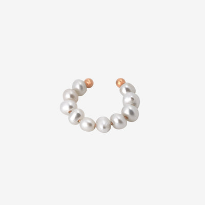 Pippo Pearl Ear Cuff Oro Rosa