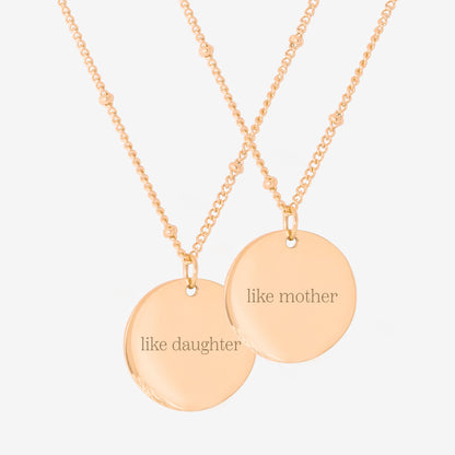 Mother & Daughter Collana Oro Rosa