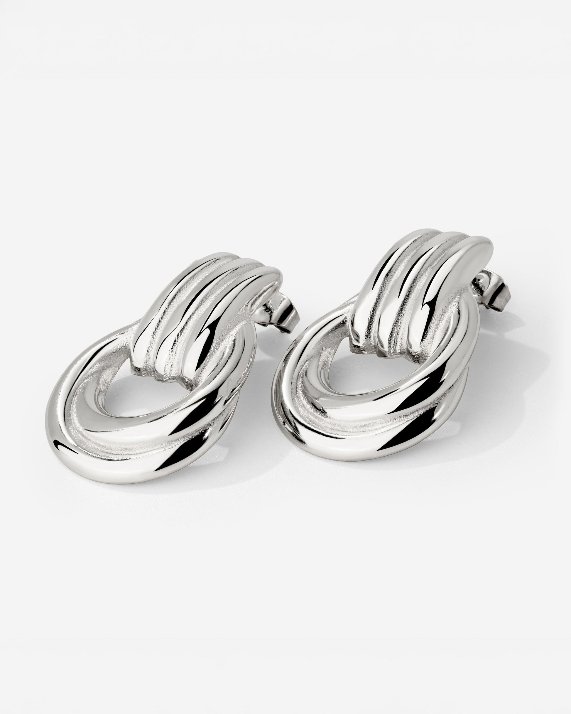Infinity Loop Orecchini Argento
