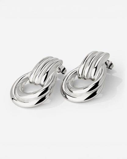 Infinity Loop Orecchini Argento