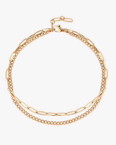 Duo Cavigliera Oro Rosa