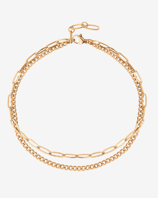 Duo Cavigliera Oro Rosa