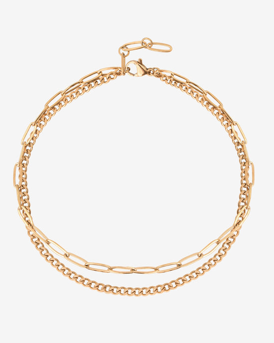 Duo Cavigliera Oro Rosa