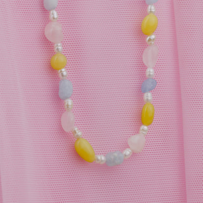 Cotton Candy Choker Argento