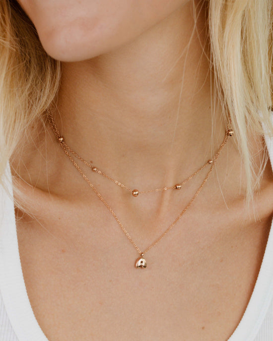 Infinite Beads Collana Oro Rosa