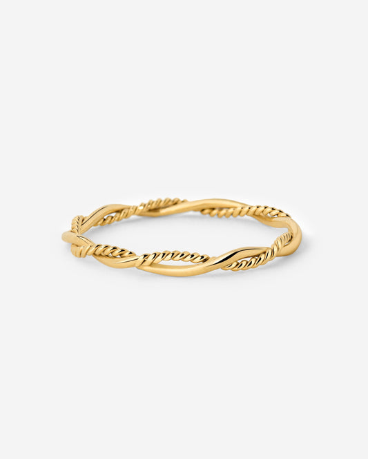 Curly Twist Anello Oro