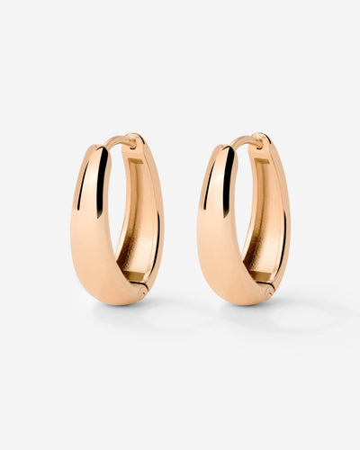 Seeker Hoops Small Oro Rosa