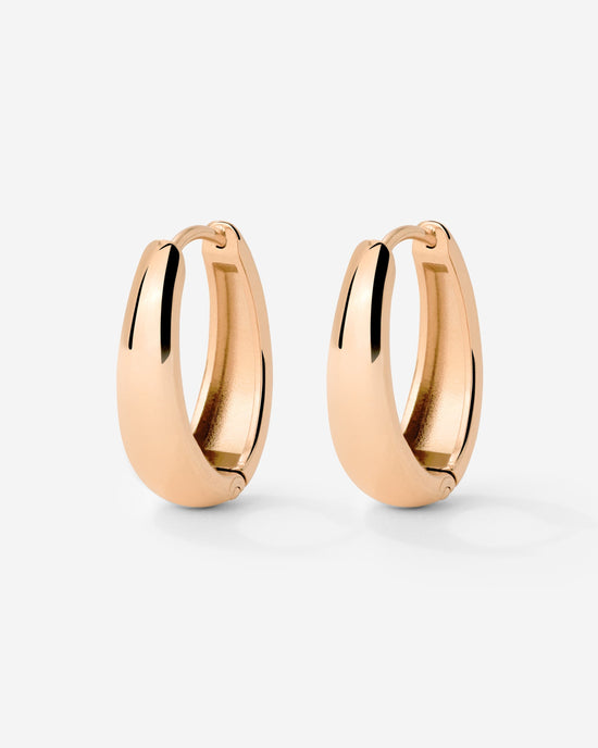 Seeker Hoops Small Oro Rosa