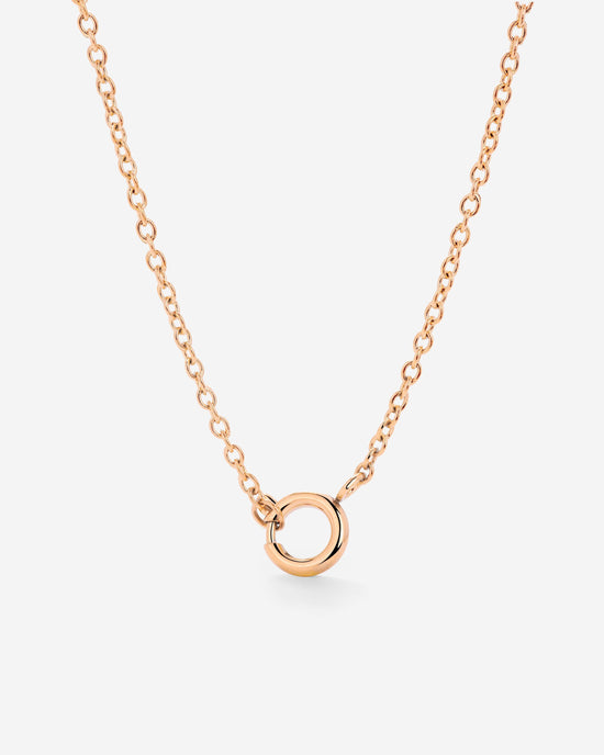 Classic Chain Charm Oro Rosa
