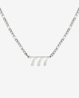 Angel Number Collana Argento 777
