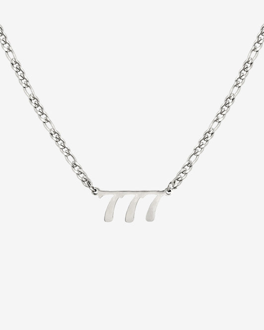 Angel Number Collana Argento 777