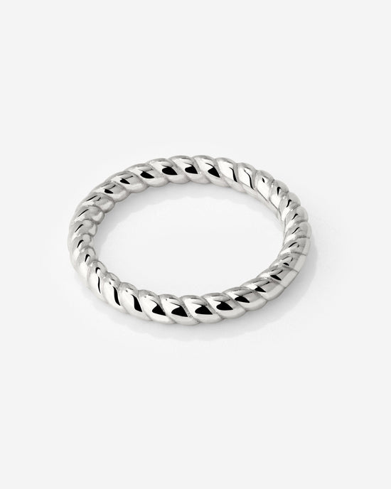 Endless Twist Anello Argento