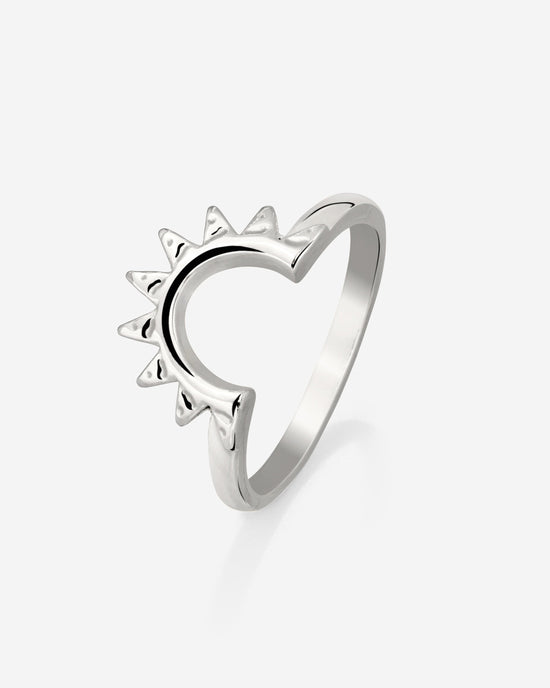 Sun Ray Anello Argento