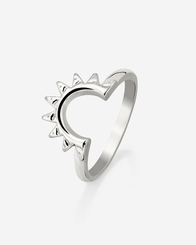 Sun Ray Anello Argento