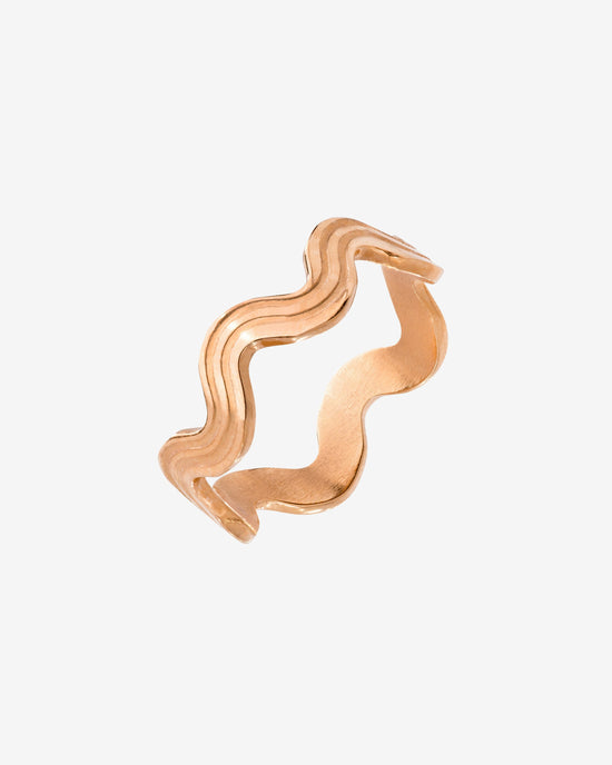 Wave after Wave Anello Oro Rosa