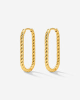 Oval Paloma Hoops Small Oro