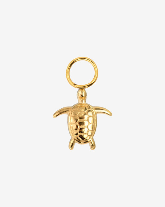 Sea Turtle Twisted Hoop Set Small Oro