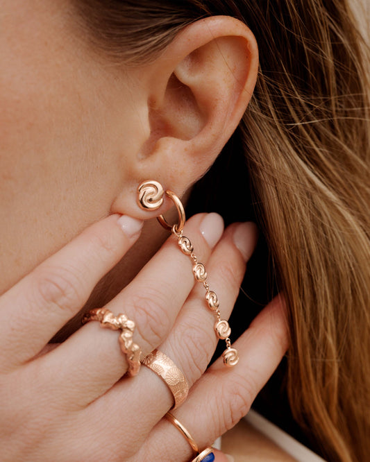 Tides of Time Orecchini Oro Rosa