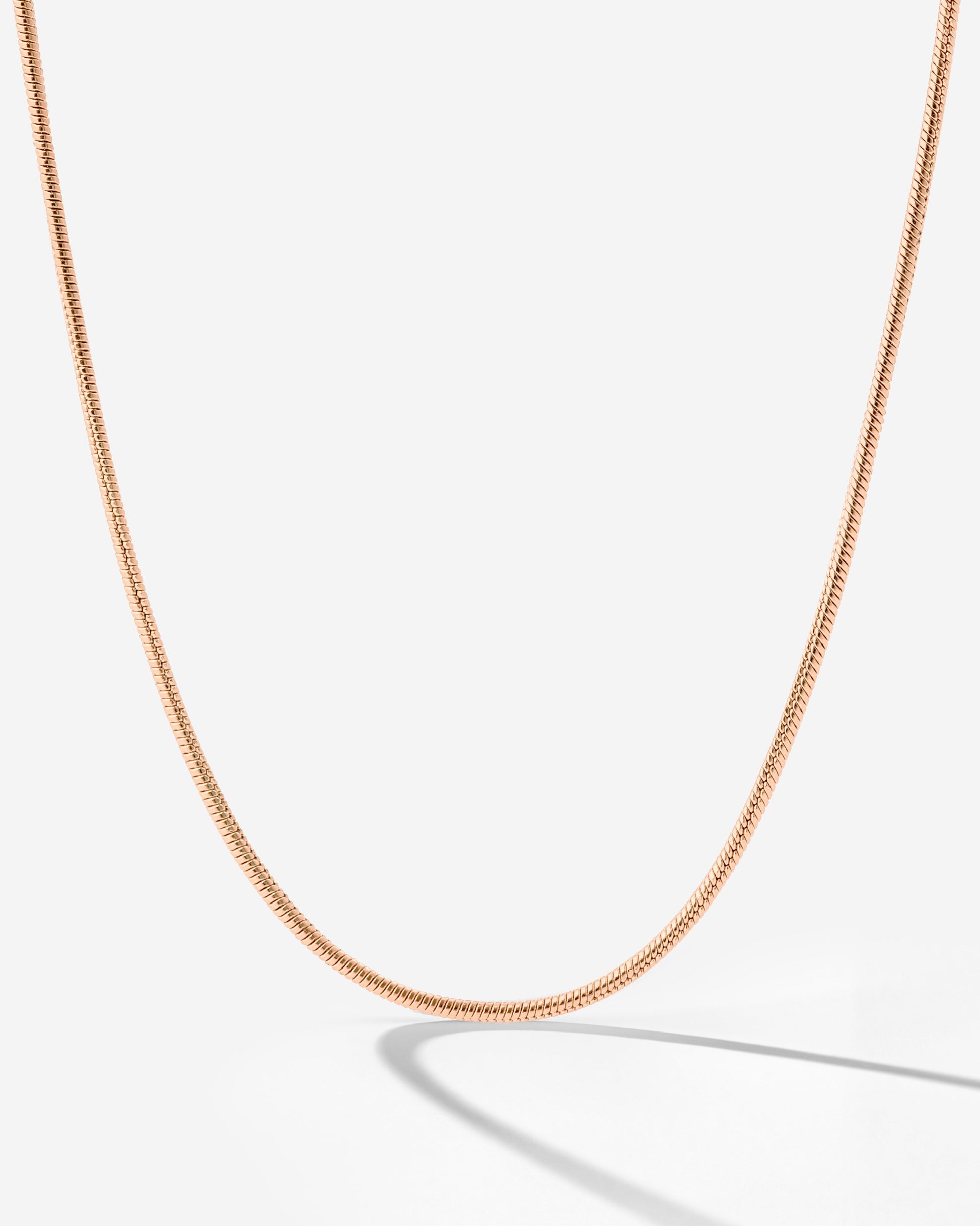 Slim Round Snake Collana