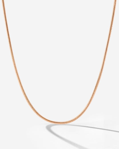 Slim Round Snake Collana